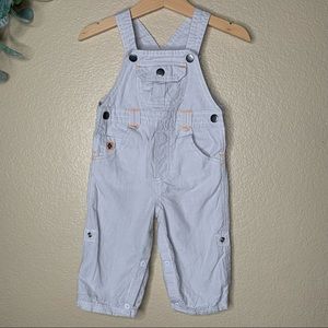 Overalls with Roll up leg tabs.